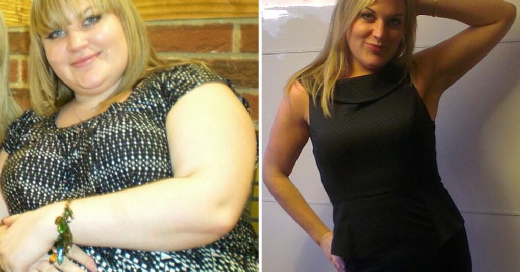 ảnh trước và sau của chế độ ăn kiêng lười biếng