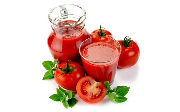 nước ép cà chua cho chế độ ăn kiêng của người Nhật